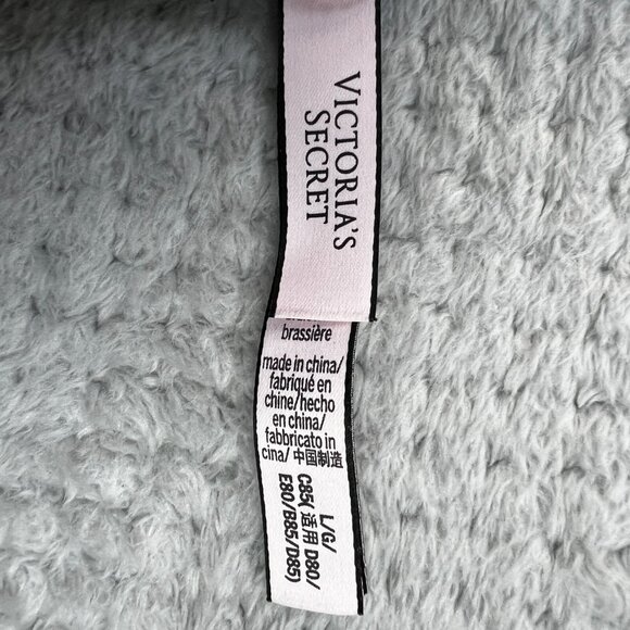 Victoria Secret Plunge Halter Bralette Sheer Lace Scalloped Edges Racerback Lg - Picture 4 of 9